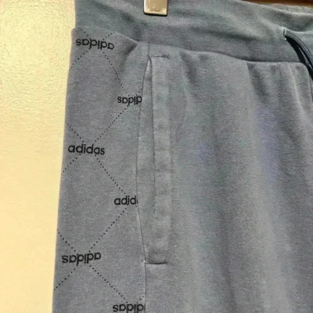 Adidas Men’s Blue Joggers Size Large - Logo Side Stripe, Athletic Fit - Picture 10 of 12